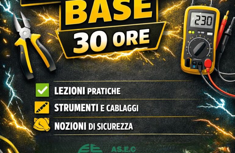 CORSO PER PRINCIPIANTE ELETTRICISTA